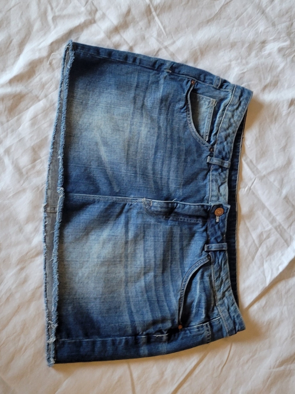 H&M Blue Denim Mini Skirt